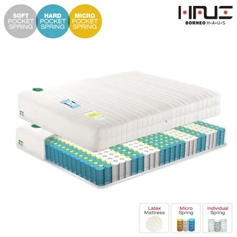 하우스] 아르메 마이크로업S 라텍스탑 9존 독립매트리스_더블(D)