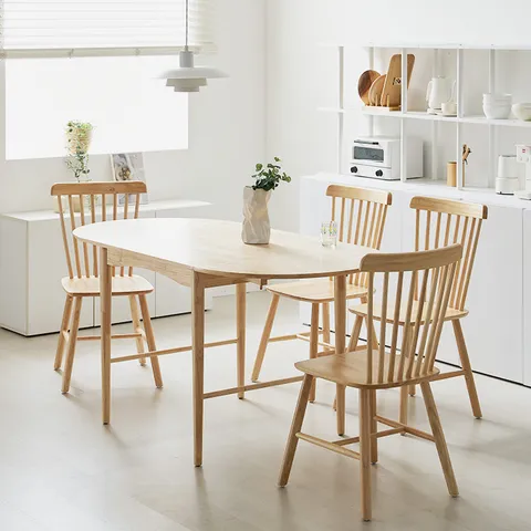 하트 원목 접이식 확장형 식탁 테이블 [착불]