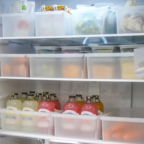 국내생산 손잡이 멀티 냉장고 정리함 트레이 중4개