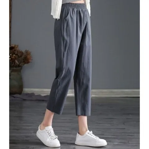 [하프클럽/끌레아]밴딩스타일 9부 면바지 GD59