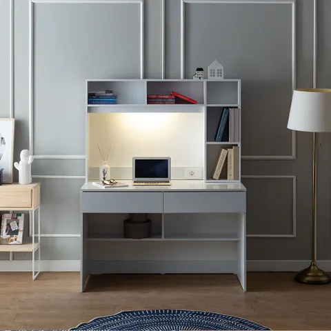 리버퍼니쳐 뉴데이LED 학생 독서실 편수 책상 1200 F형