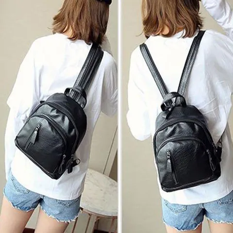 프론트포켓 여성 가방 백팩 가죽 미니사이즈 크로스백 대학생백팩 가벼운백팩 백백 데일리백팩