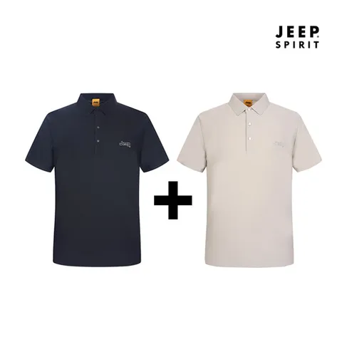 JEEP SPIRIT 쿨링 남성 폴로 반팔 카라티셔츠 2종세트