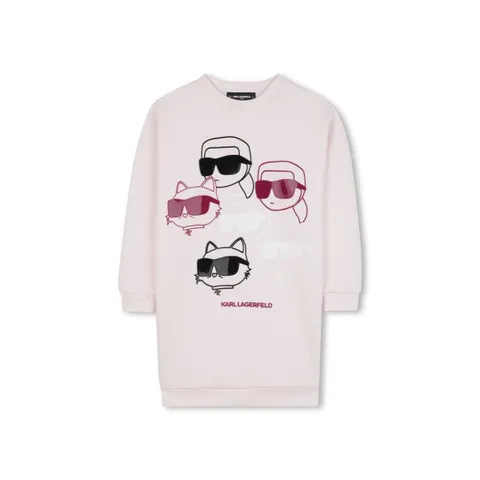 칼라거펠드 여아 연핑크 로고 원피스 Z30616K_47P