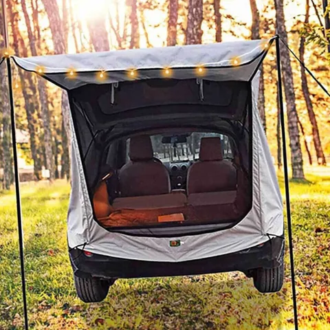 그레이 트렁크 텐트 차박텐트 트렁크도킹텐트 꼬리텐트 카텐트 트렁크도킹텐트 차량타프