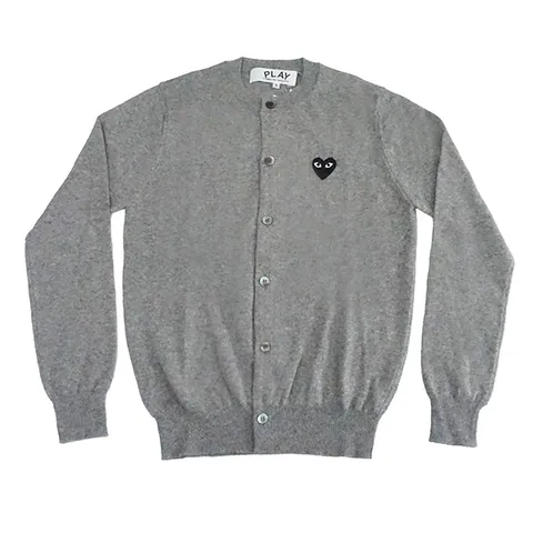 플레이  블랙 하트 니트 가디건 그레이 AX N023 051 2
