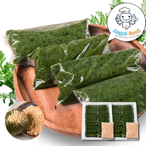 2kg+2kg 자연담은 거문도 해풍쑥 다복 쑥인절미 4kg세트 무설탕 콩가루포함 친환경인증