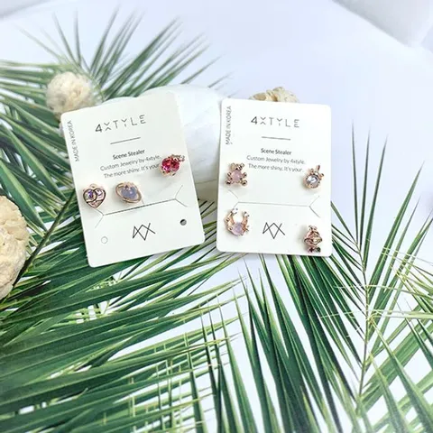 (낱개판매) 마이 큐티 피어싱 피어싱 크리스탈귀걸이 럭셔리피어싱 블링 큐빅