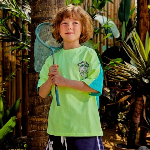 미니도우 크림 키즈 반팔 티셔츠