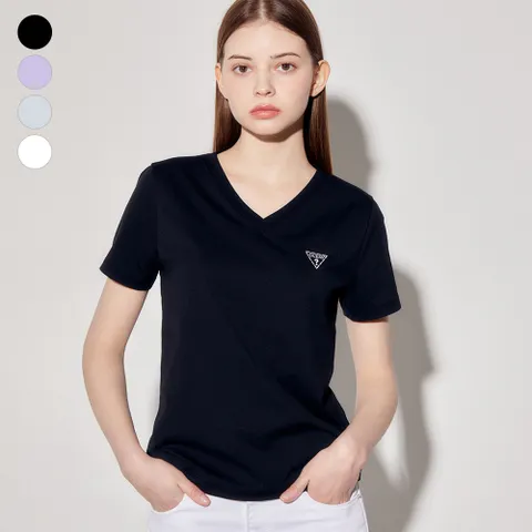 게스진 여성 에어로쿨 미니삼각 브이넥 반팔티셔츠 YP2K9490 428519