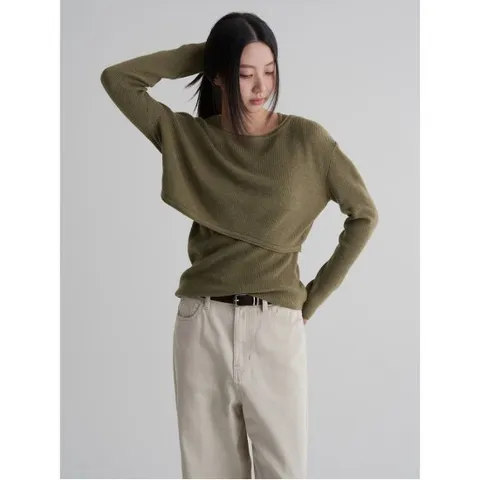 레이어드 긴소매 풀오버  올리브 (325951LY5J)