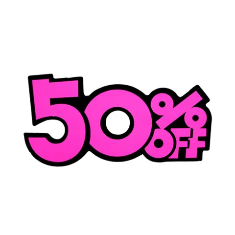상품홍보 쇼카드(50% OFF/6개입)대 4042 쇼카드 엄지손 가격표 POP쇼카드 가격표시 세일표시