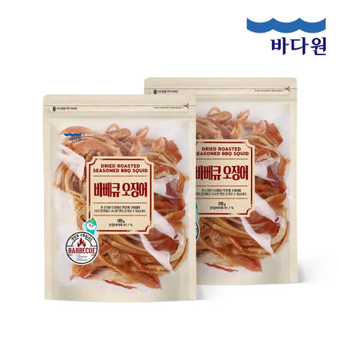 바베큐맛 오징어 180g x 2봉 단짠단짠 오징어