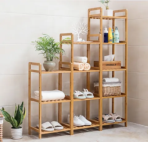 [무료배송]원목 높이조절 수납선반 다용도선반 팬트리 현관 선반장