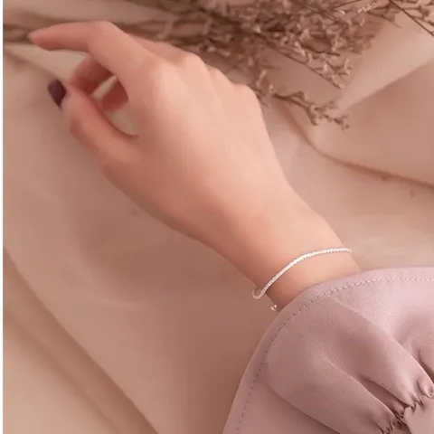 고급 S925 실버팔찌 여성 은팔찌 925실버팔찌 모아엣뚜아 은팔찌 여성은팔찌 여자은팔찌 은발찌