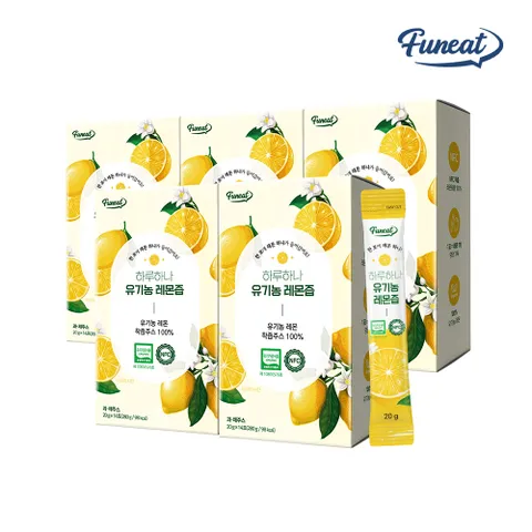 하루하나 유기농 레몬착즙 14포 x 5박스