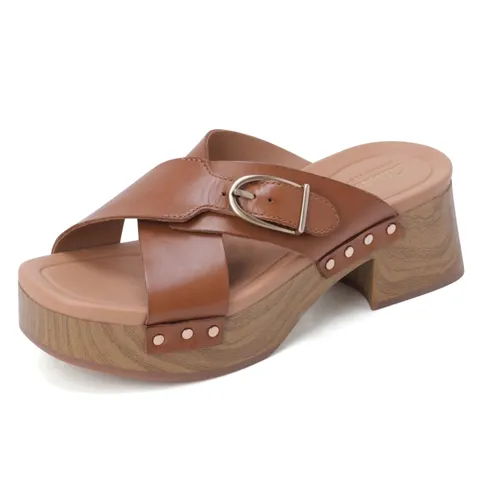 금강제화 클락스 웨지 슬라이드 뮬 샌들 CLASAC4232WF3 428519