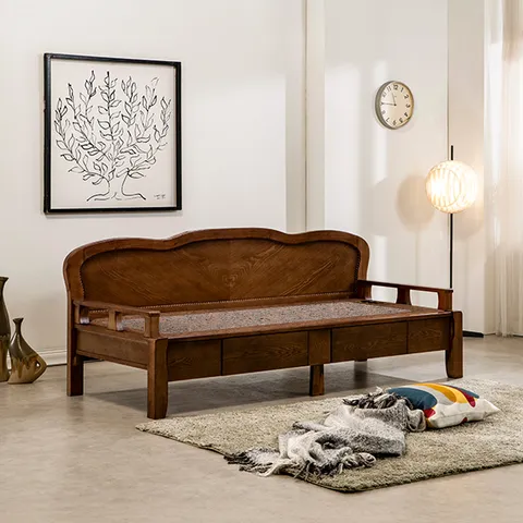 잠이든V2SF 서랍형 소파 홍맥반석 돌소파