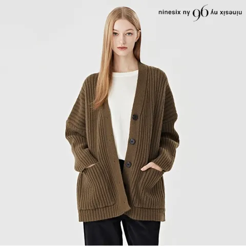 정상가:89,000원 ㅣ 골지 포켓 오버핏 가디건 (NO4CK015L0)