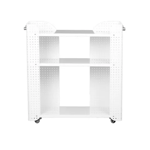 [무케] _철제 3단 트롤리 (무소음 바퀴) (IVORY) 거실 수납장