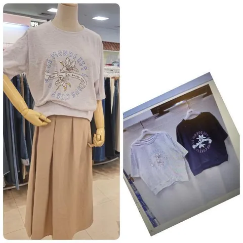 HC26 여름도티셔츠라운드넥면100%오버핏하나만입어도엣지있게티셔츠 B25TS2508 (34170941)