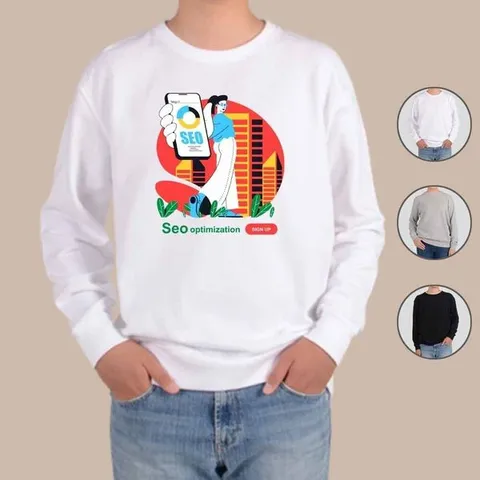 [하프클럽]  헤비맨투맨 전색상 SEO 마케팅 비즈니스 그림