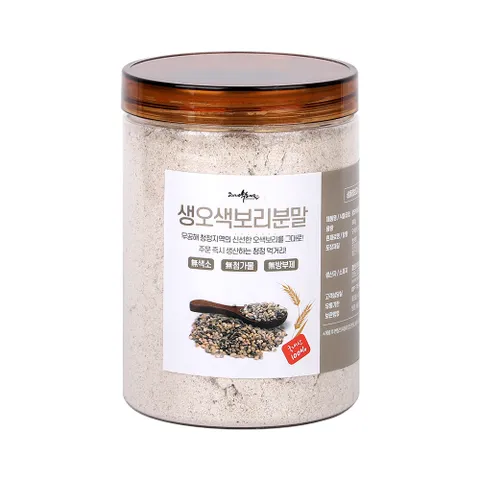 국산 오색찰보리분말 컬러보리쌀가루 선식 미숫가루
