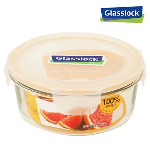 유리밀폐용기 950ml 밀폐용기 원형밀폐용기 반찬통 유리밀폐용기 유리용기 유리반찬통