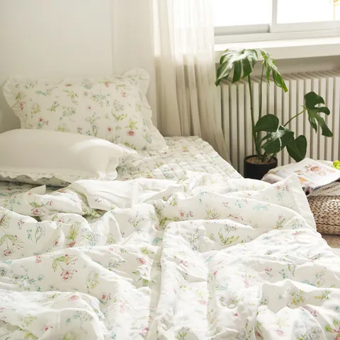 시원한 인견 라비아 냉감 여름이불패드 SS / Q 풀세트 2color