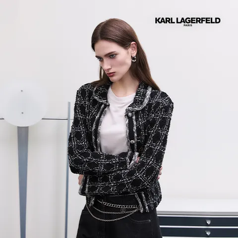 칼라거펠트 25FW 에끌라 니팅 트위드 자켓