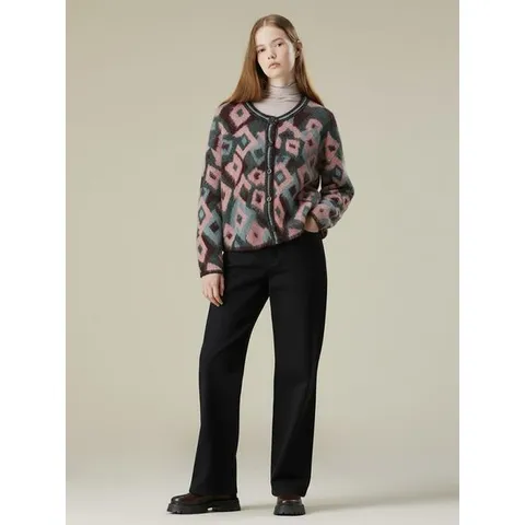 [하프클럽] 다이아몬드 브러쉬 가디건(T238MCD236W)