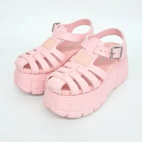 [구구스]중고명품  러버 샌들 220 (NO 10243242)