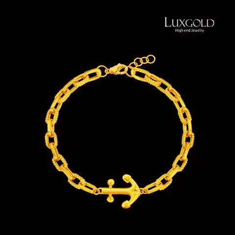 [LUXGOLD]24K 럭키닻 체인 팔찌