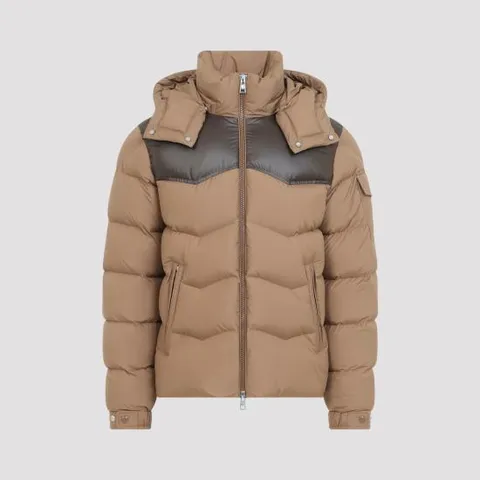 [해외직구] 26FW  라벨리스 후드 지그재그 퀼팅 쇼트 다운 재킷 L20911A00218 597YW 26C MEDIUM BEIGE