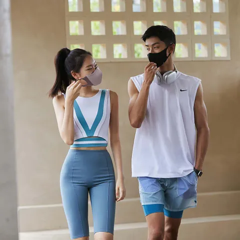 스포츠 KF필터 퍼포먼스 마스크 비말차단 실내 자외선 UV차단 교체형 필터 3매