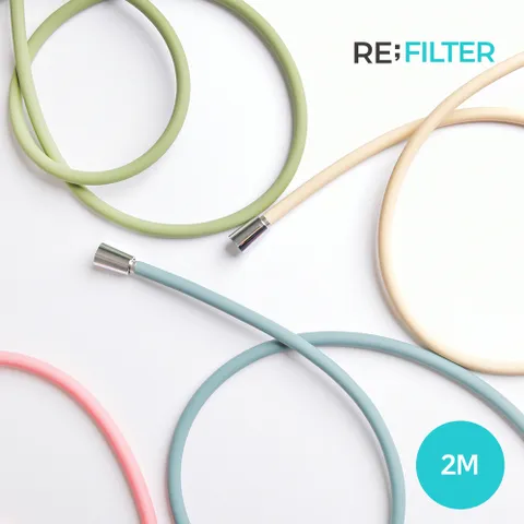 리필터 물때X꼬임방지 항균작용 샤워기호스 2M 아토젯 호환