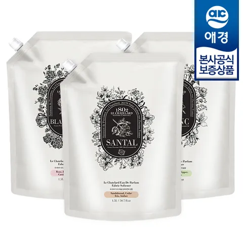 [애경]르샤트라 오드퍼퓸 섬유유연제 리필 1.5L x2개