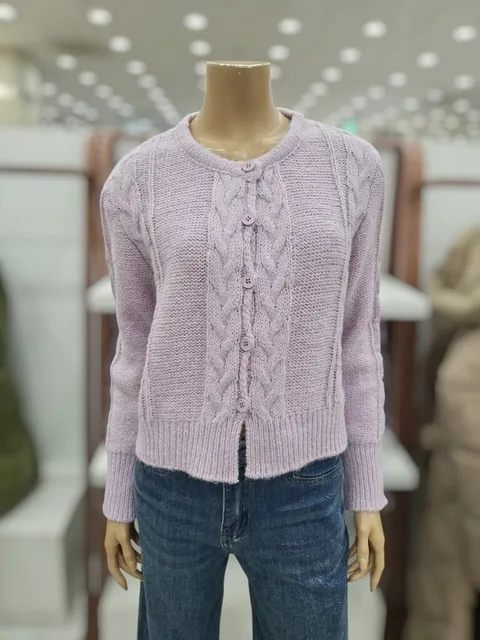 25F/W모다대전04  꽈베기 라운드 긴팔 가디건(FOTWCGK538)DJ