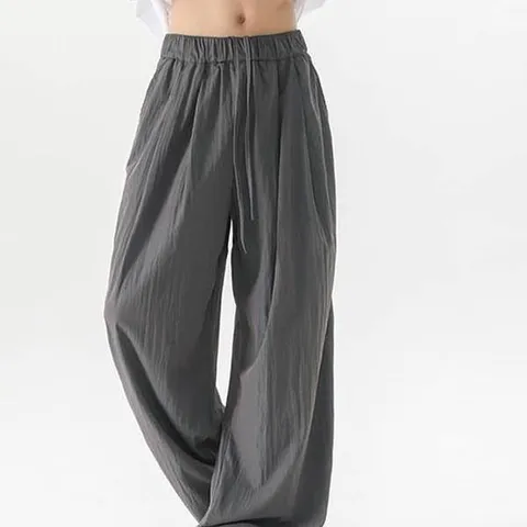 [하프클럽] 데일리 스타일 디자인 캐주얼 통바지 린넨