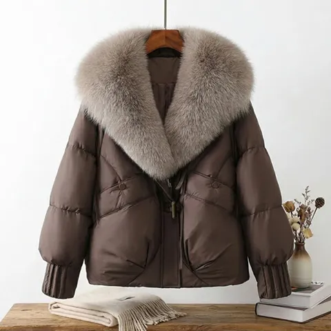 [하프클럽] 르엘 폭스퍼 숏패딩_NC4JP096