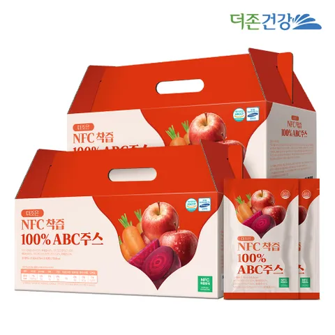 더조은 NFC착즙 100% ABC주스 70ml 30포 2박스