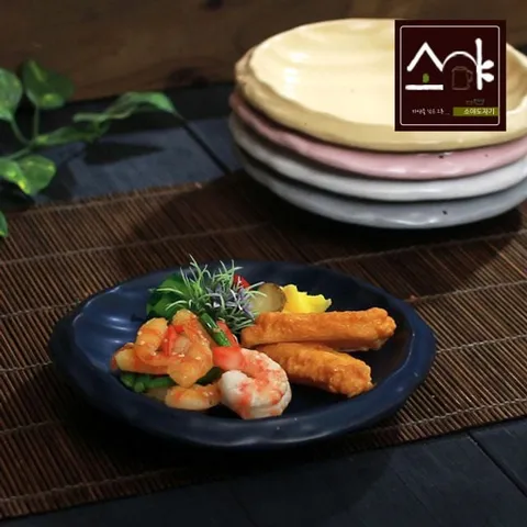 소야도자기 여주 이천 소야 나예 조개접시 그릇3호 소야나예조개접시3호 여주도자기