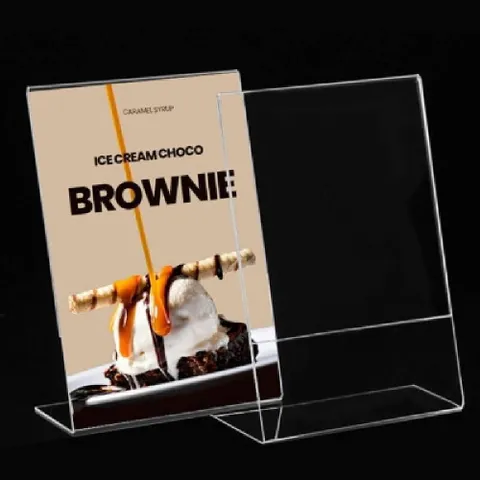 (세로형) A4 아크릴프레임 업소용 메뉴판 스탠드 거치대 간편한사용 행사용 판넬 광고 배너