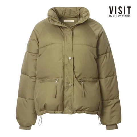 [롯데백화점]하이넥 루즈핏 숏 패딩 점퍼 (V5BJP01)