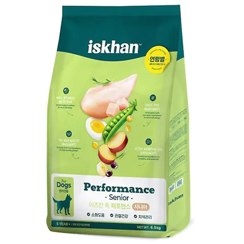 이즈칸 독 퍼포먼스 시니어 6.5kg 면역강화 소화개선 관절강화