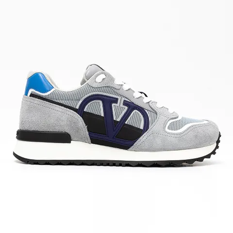 당일 23SS 가라바니 그레이 블루 남성 스웨이드 스니커즈 3Y2S0H17TAEMJM