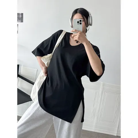 [브리치] 러블리감성 / 봄 여름 오버핏 레터링 반팔티셔츠