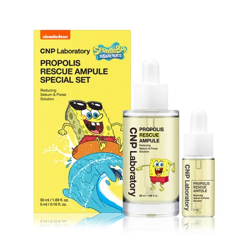 CNP 스폰지밥 SPLASH에디션 프로폴리스 레스큐 앰플 50ml + 5ml 기획