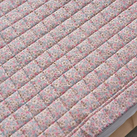 화병 인견 시원한 여름 침대패드 카페트 퀸 핑크 국내산