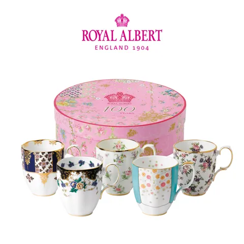 [롯데백화점]100주년 리프레시 머그 5인조 세트(전/후기 택1)